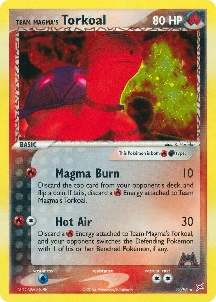 Team Magma's Torkoal card front