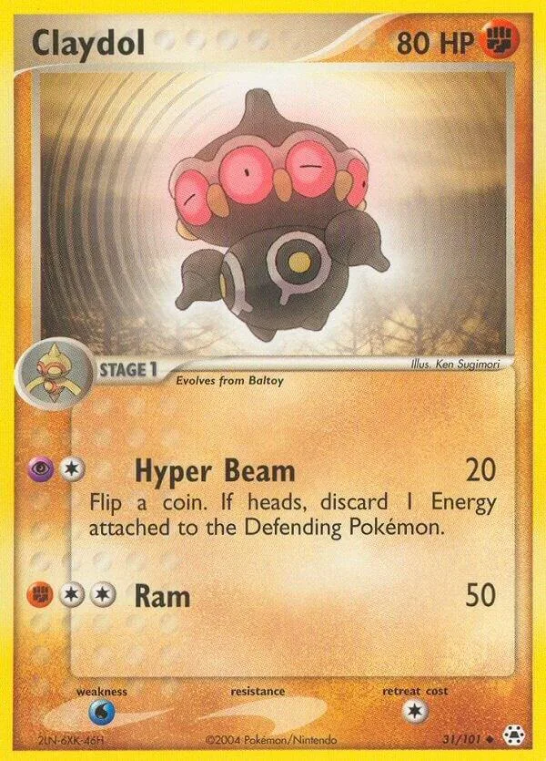 Claydol card front