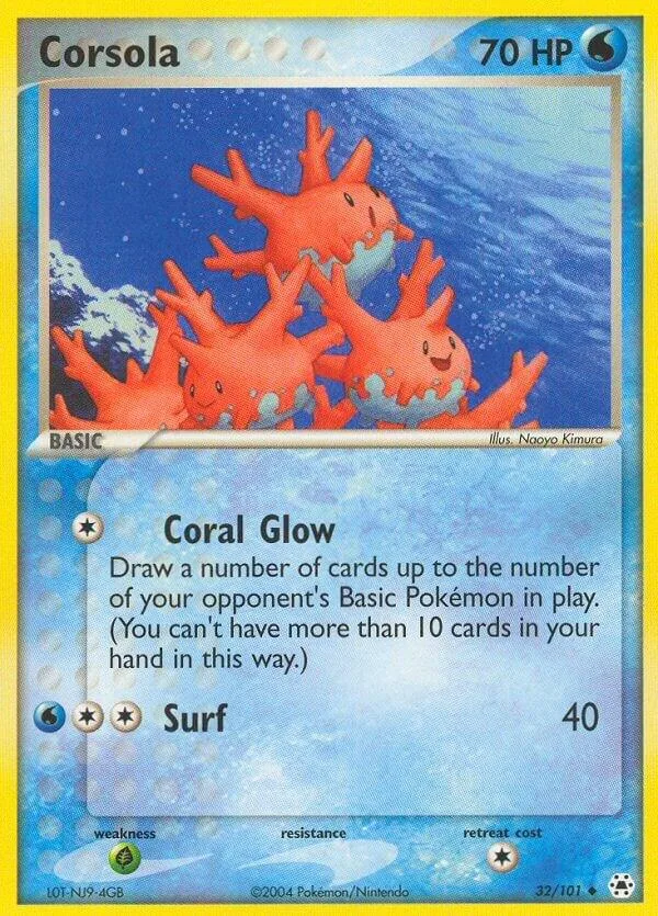 Corsola card front