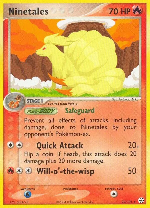 Ninetales card front