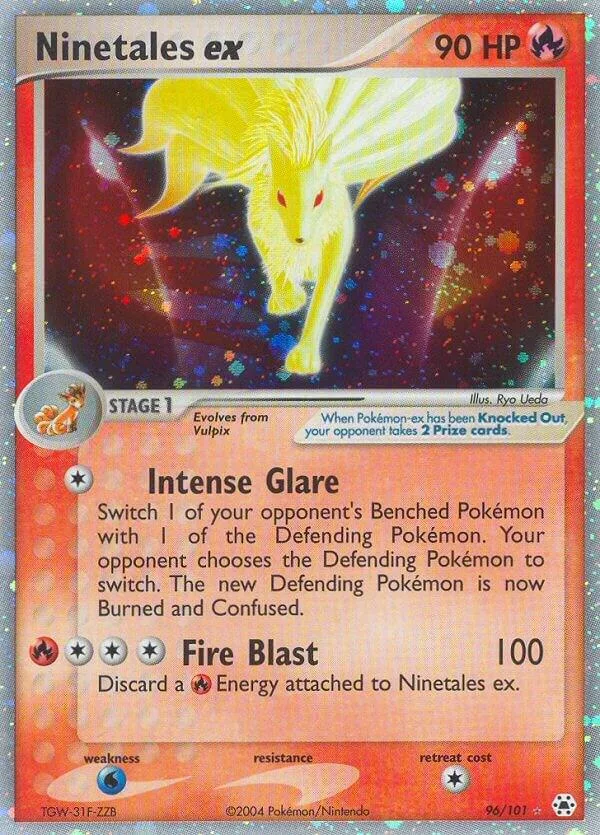 Ninetales ex Holofoil card