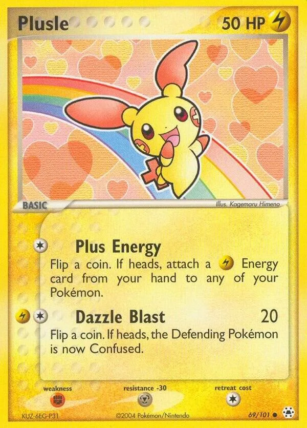 Plusle Reverse Holofoil card