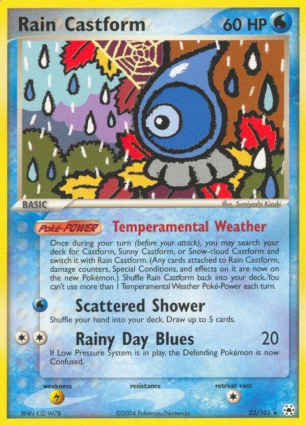 Rain Castform card front