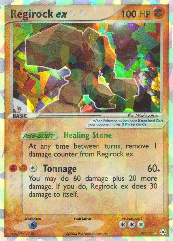 Regirock ex Holofoil card