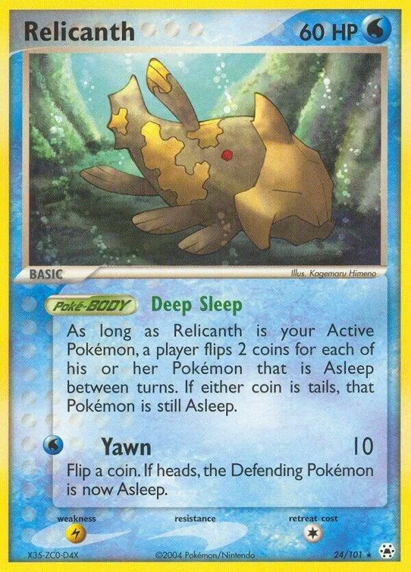 Relicanth card front
