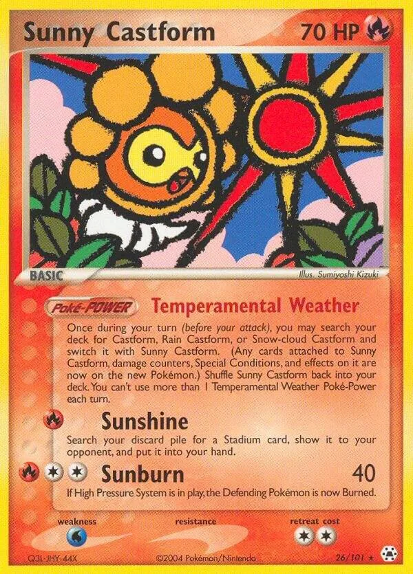Sunny Castform card front
