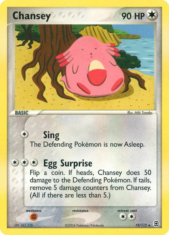 Chansey card front