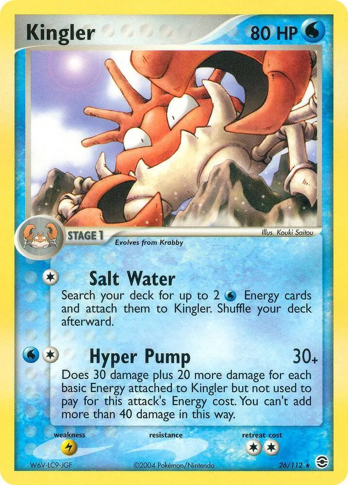 Kingler card front