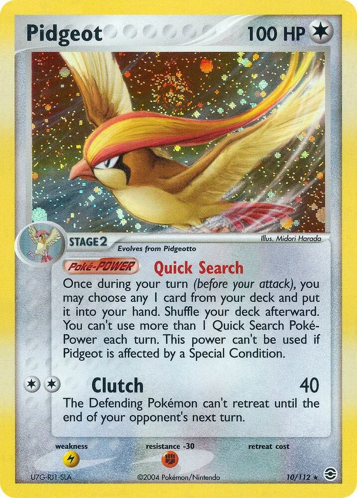 Pidgeot card front