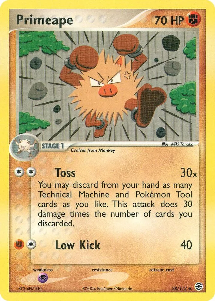 Primeape card front