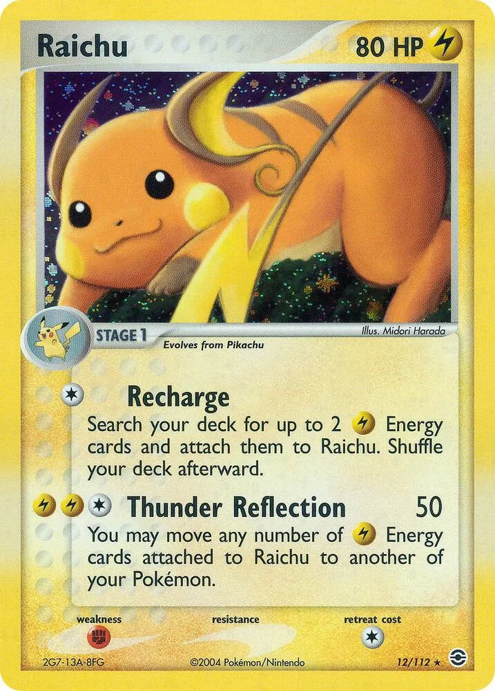 Raichu card front