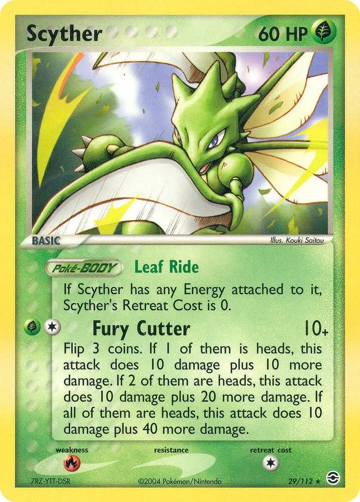 Scyther card front