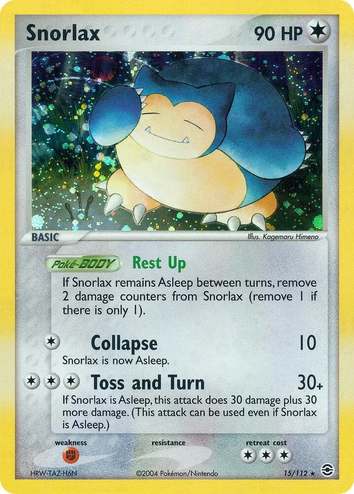 Snorlax card front