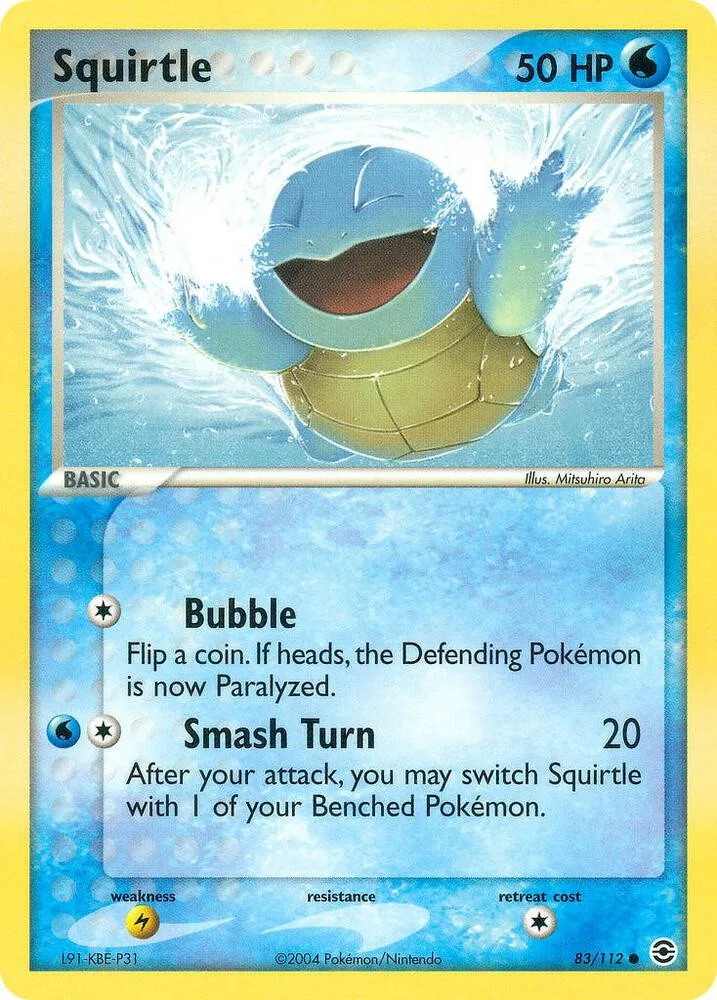Squirtle Reverse Holofoil card