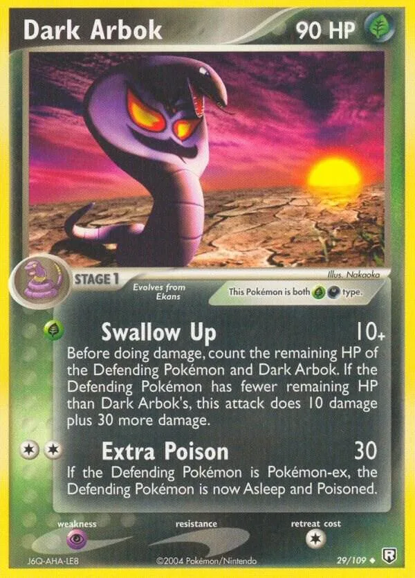 Dark Arbok card front