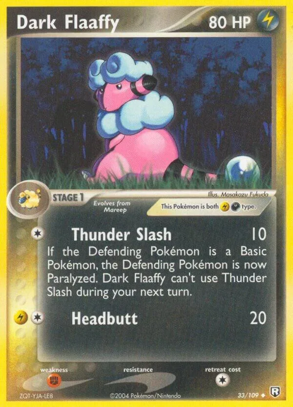 Dark Flaaffy card front