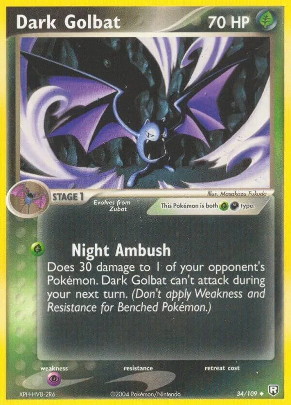 Dark Golbat card front