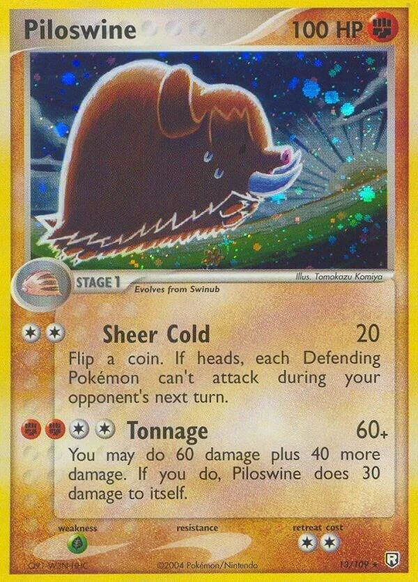 Piloswine card front