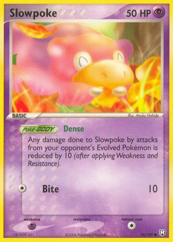 Slowpoke Reverse Holofoil card