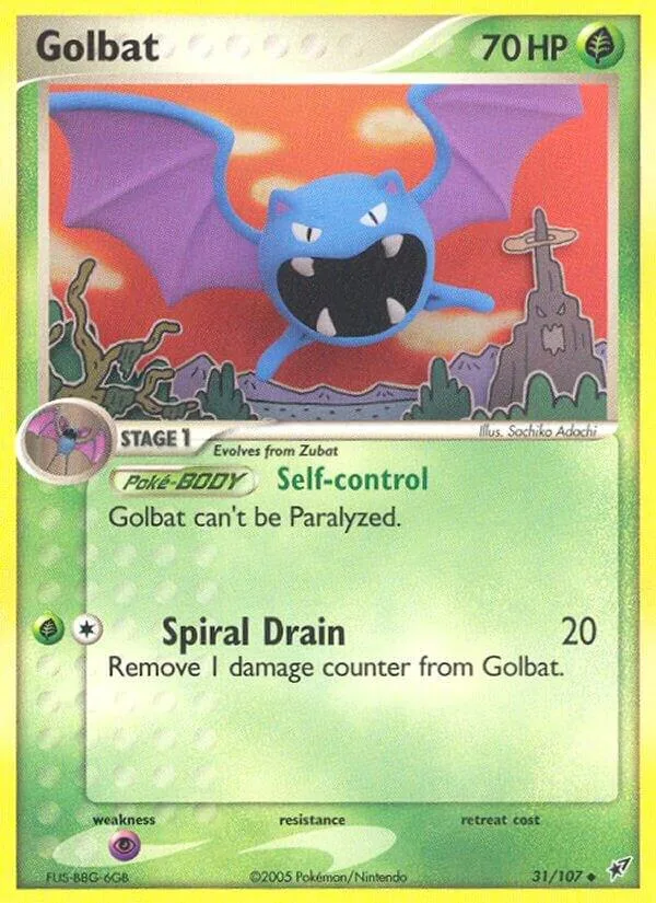 Golbat card front