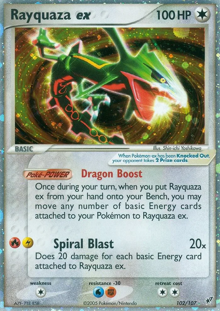 Rayquaza ex Holofoil card