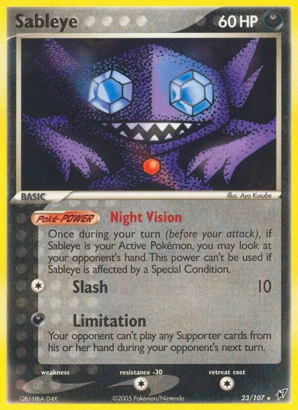 Sableye card front