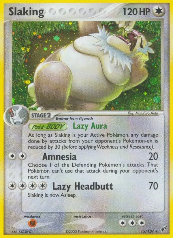 Slaking card front