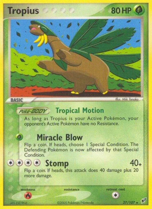 Tropius card front