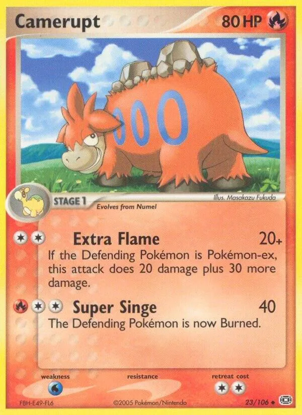 Camerupt card front