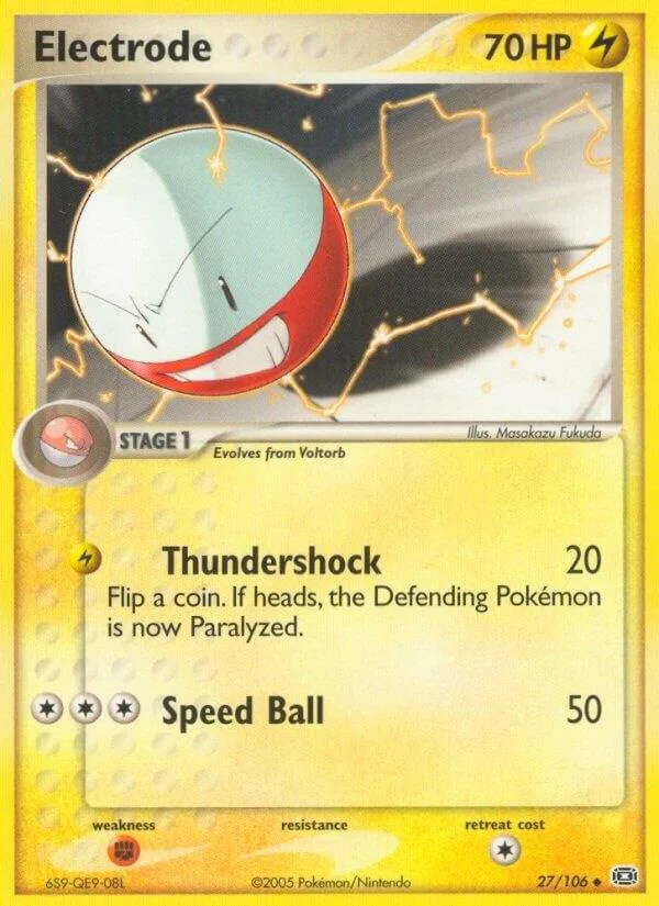 Electrode card front