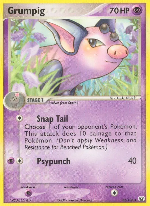 Grumpig card front
