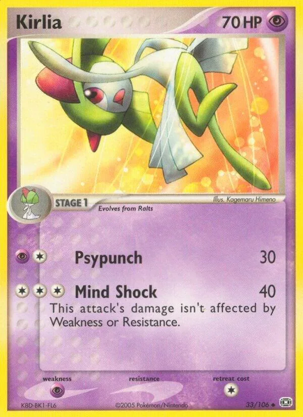 Kirlia card front