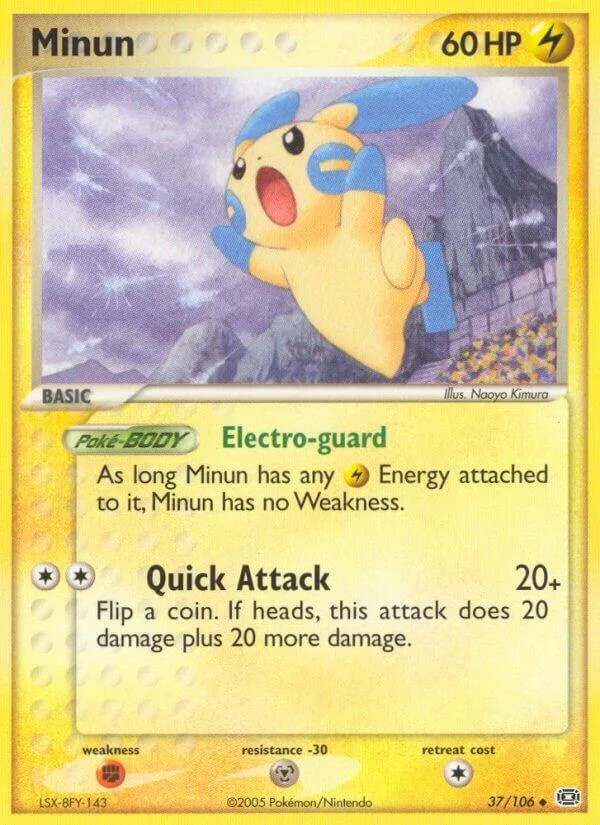 Minun card front