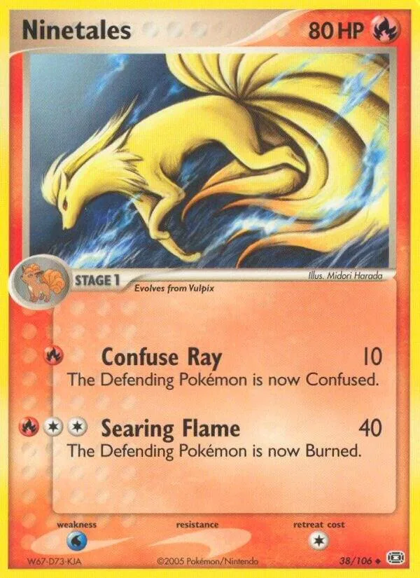 Ninetales card front