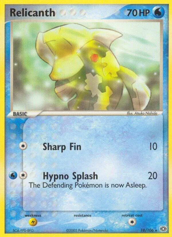 Relicanth card front
