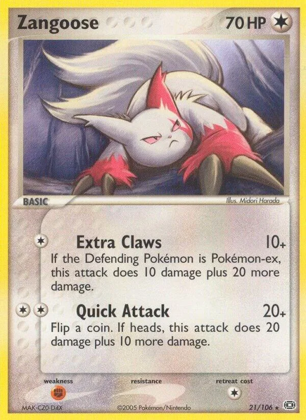 Zangoose card front