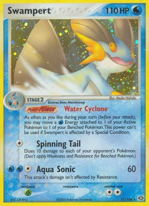 Swampert card front