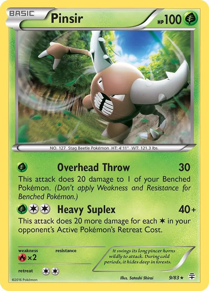 Pinsir card front