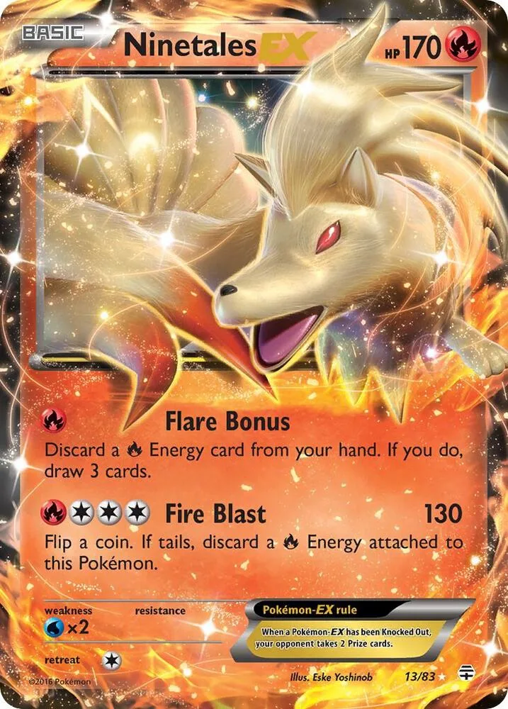 Ninetales EX card front