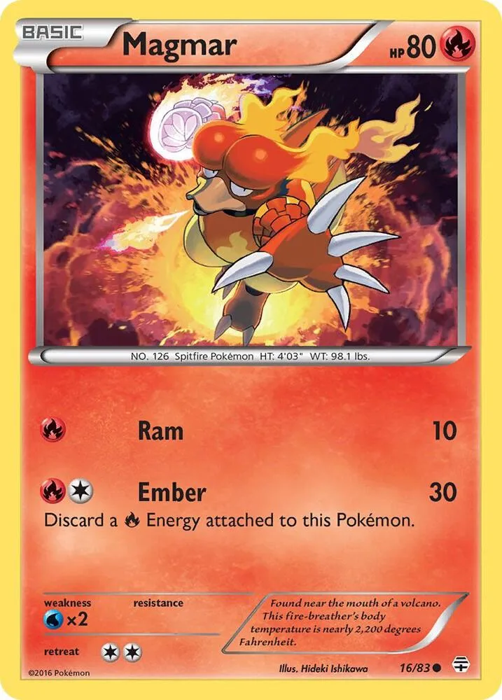 Magmar card front