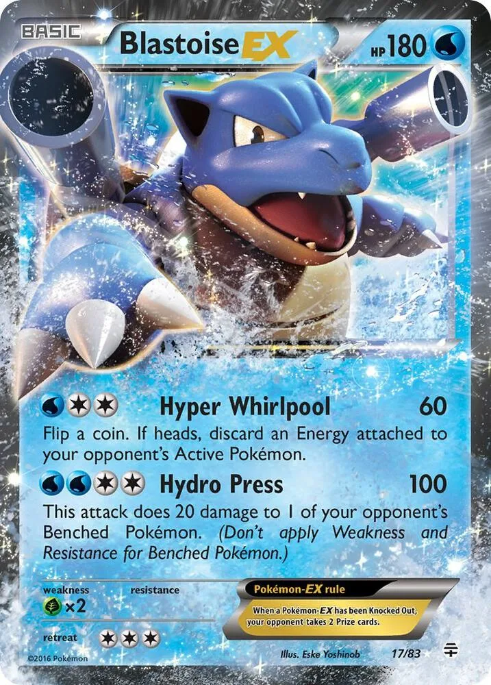Blastoise EX card front
