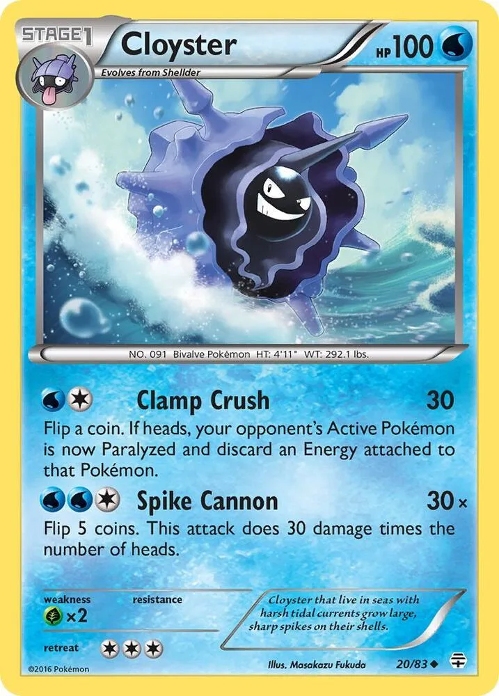 Cloyster card front