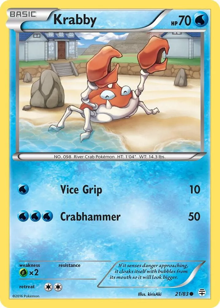 Krabby card front