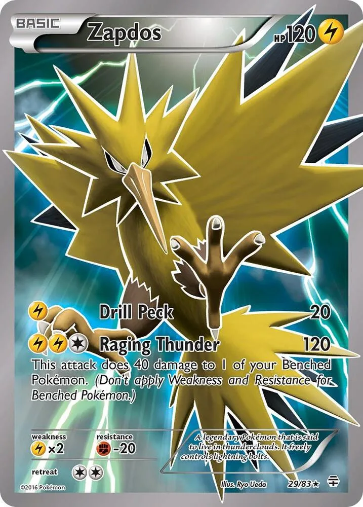 Zapdos card front