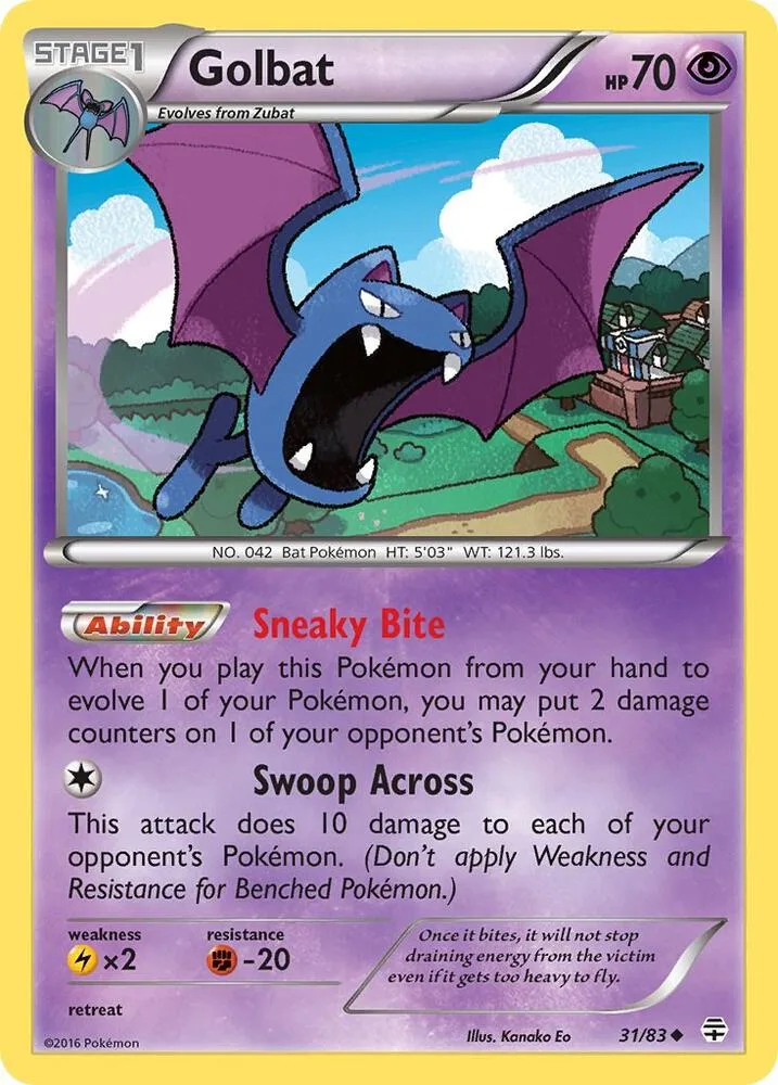 Golbat card front