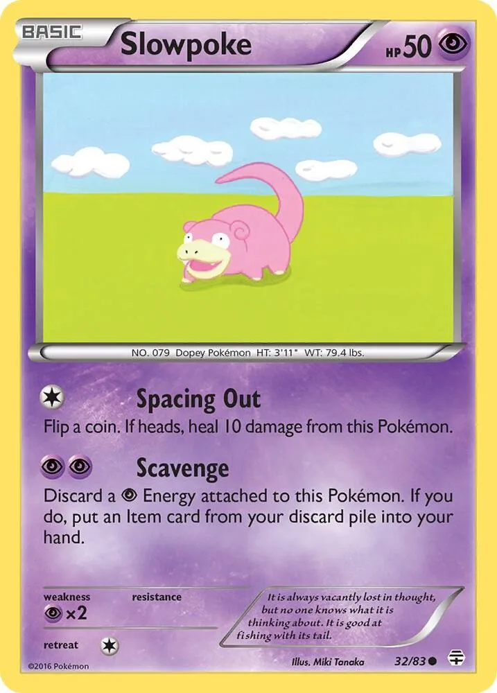Slowpoke card front