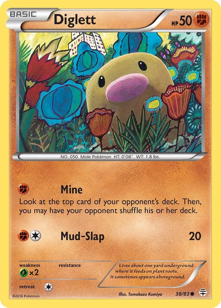 Diglett card front
