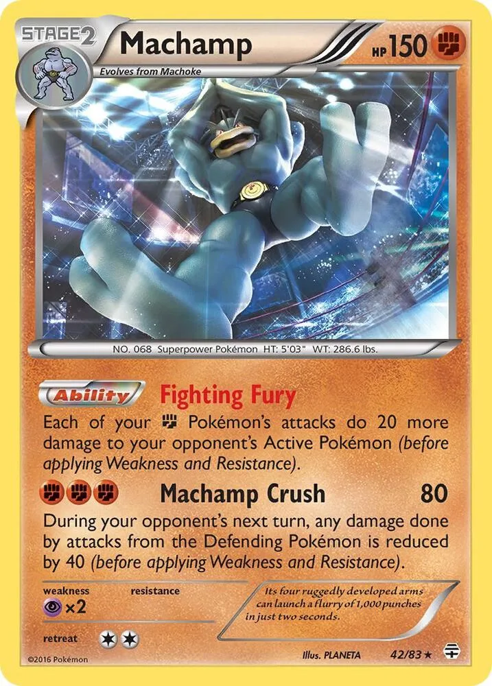 Machamp card front