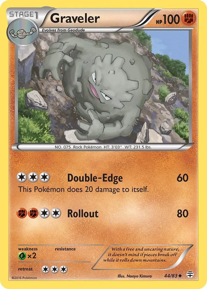 Graveler card front