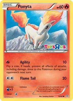 Ponyta Toys R Us card